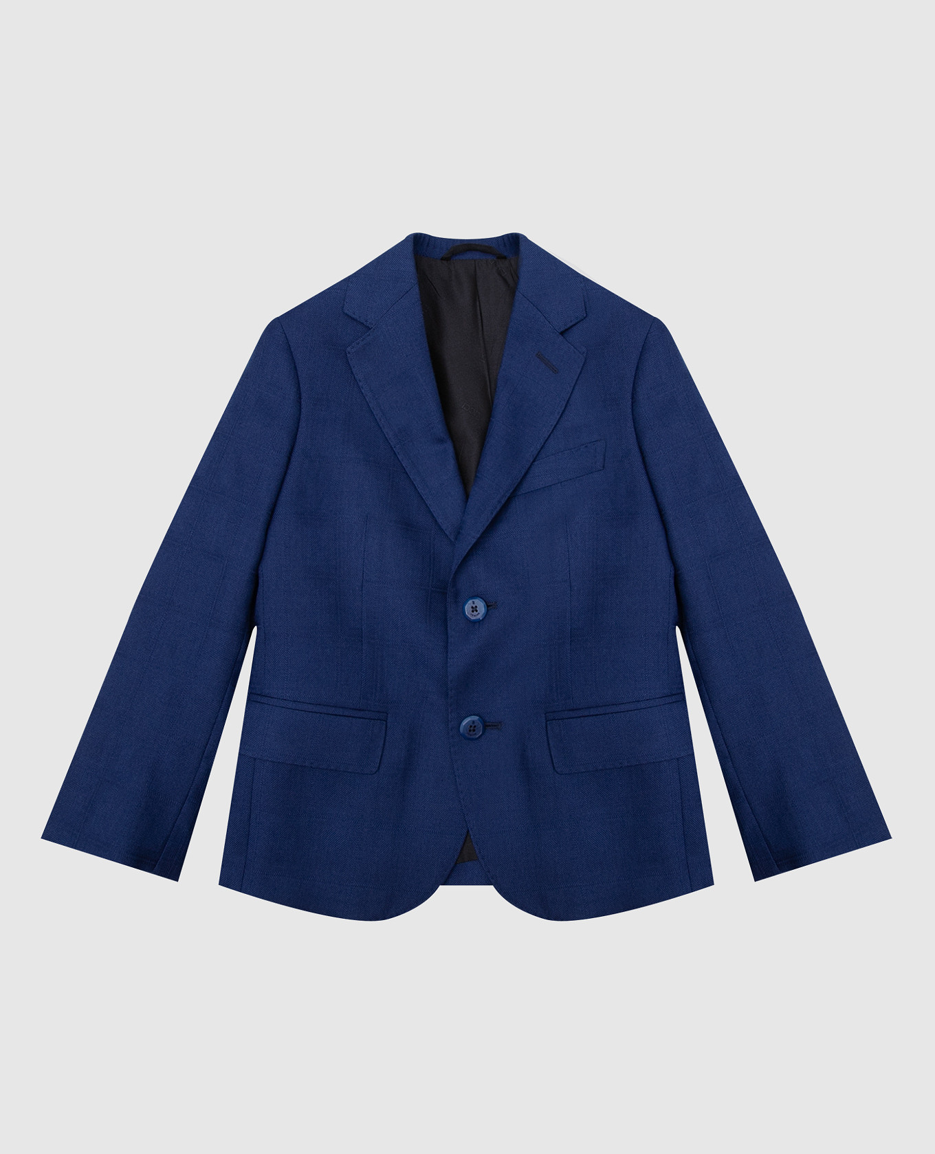 

Patterned cashmere and silk jacket for children Stefano Ricci, Синий