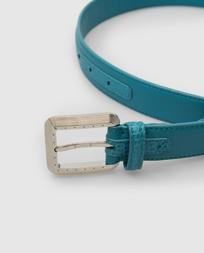 Stefano Ricci Children's turquoise leather belt Y301VHVRLA302P
