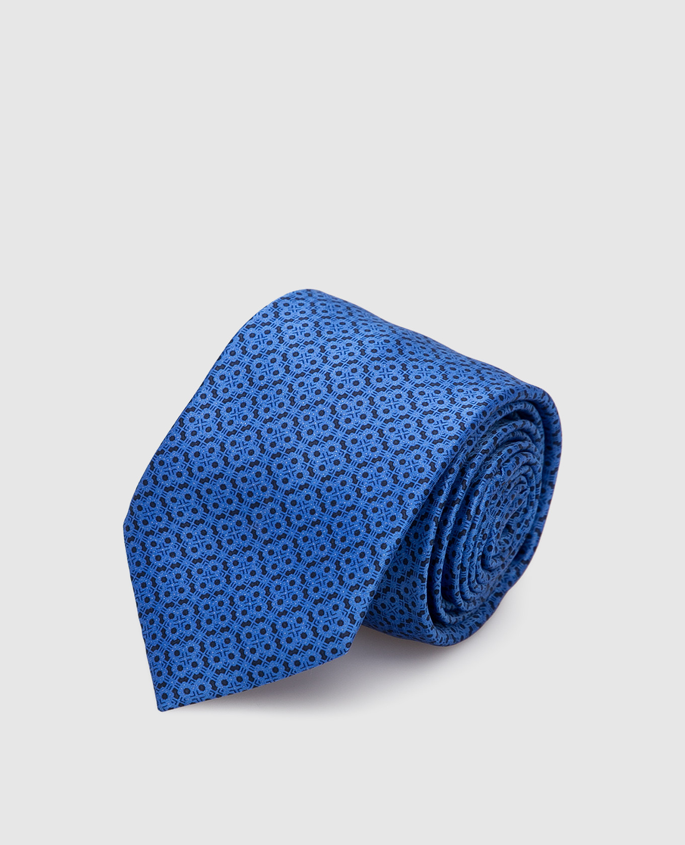 

Children's blue silk set of patterned tie and shawl Stefano Ricci