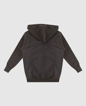 Stefano Ricci Children's hoodie with a patch YAK6S12GC1F6SA09