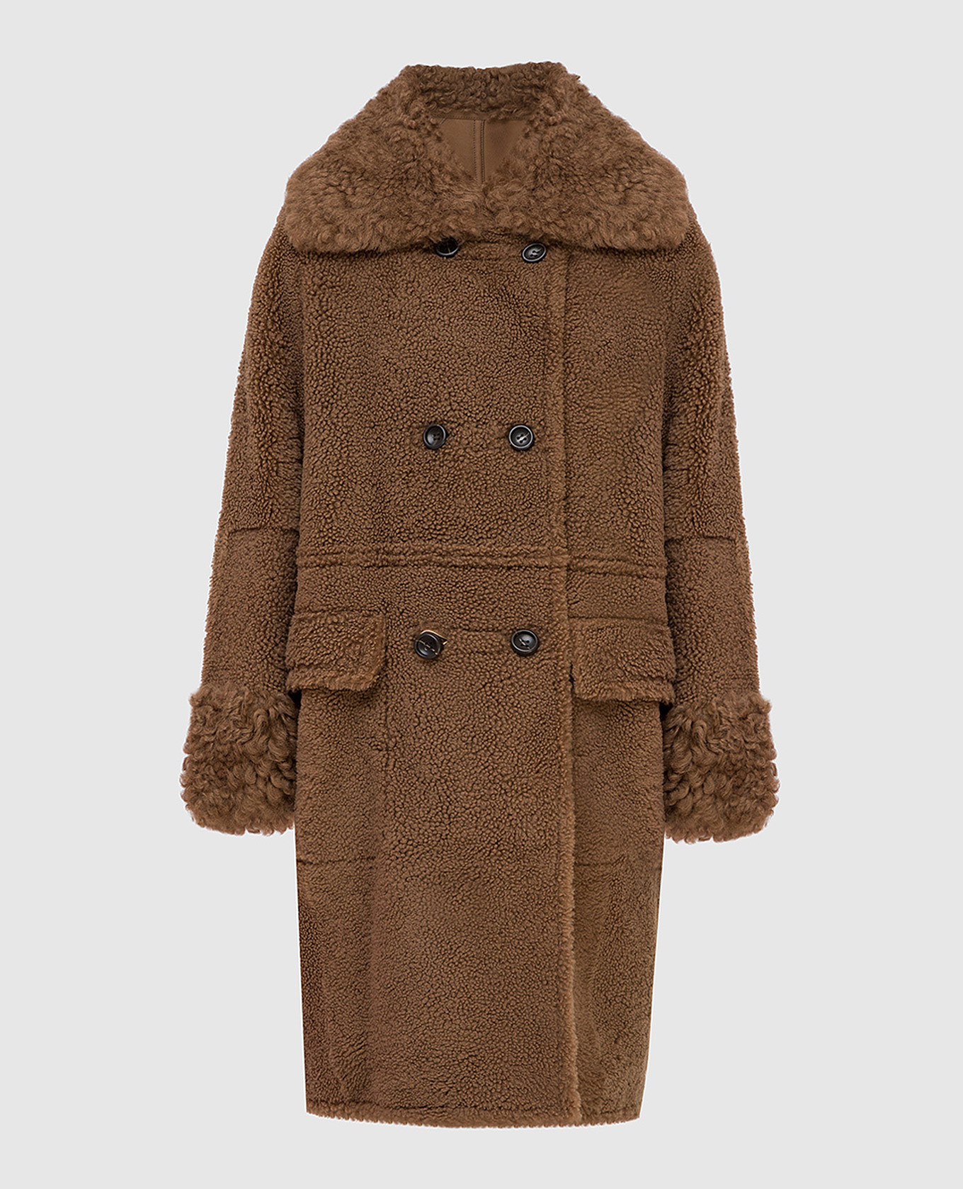 

Dark beige fur coat Yves Salomon