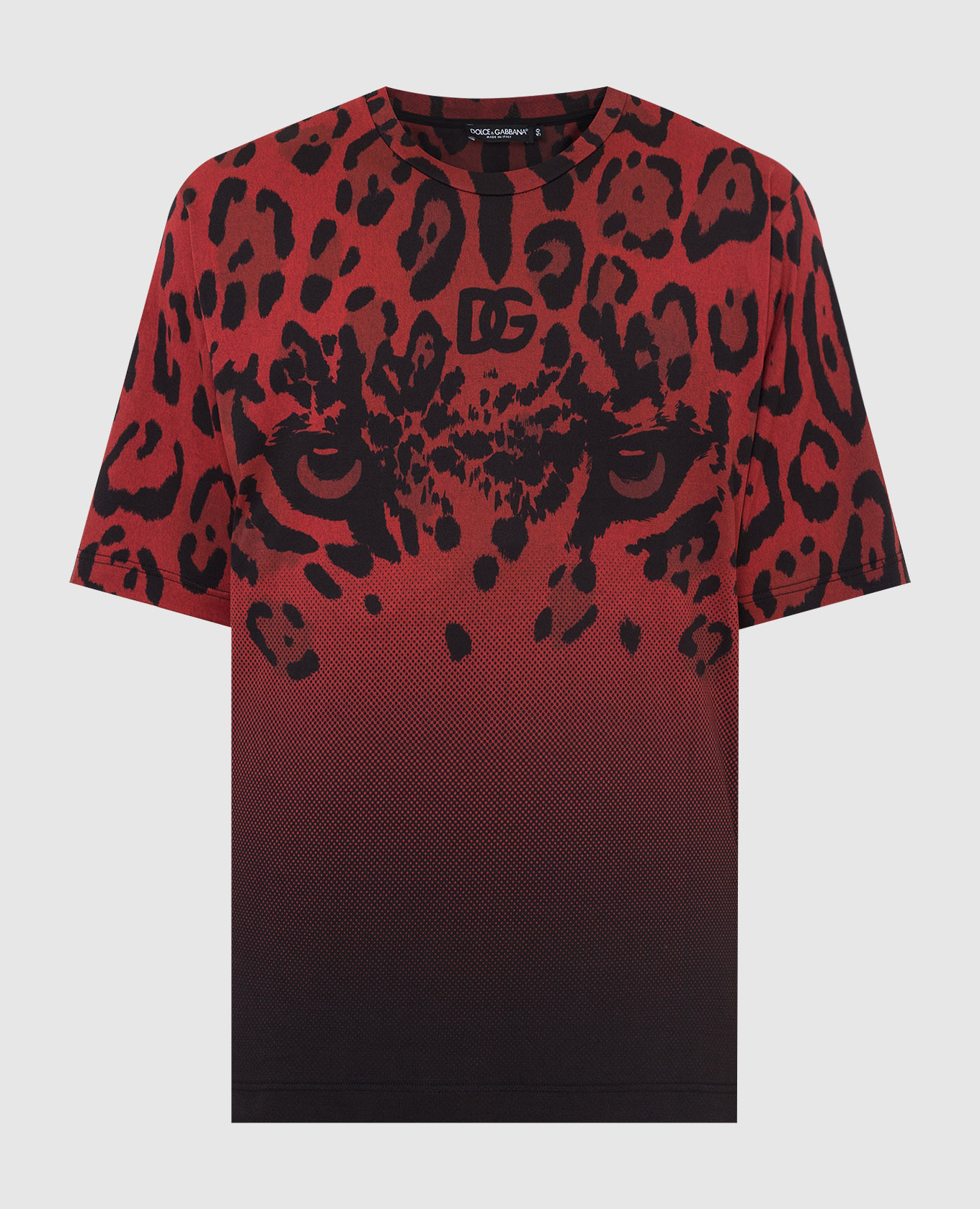 T-shirt with leopard print dolce&gabbana