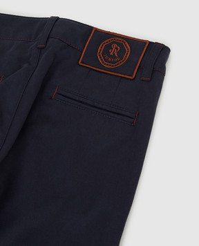 Stefano Ricci Children's dark blue trousers YUT6400021CTC800