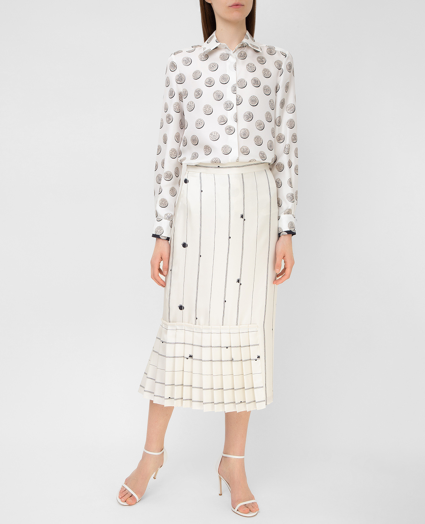Light beige silk skirt Max Mara 2