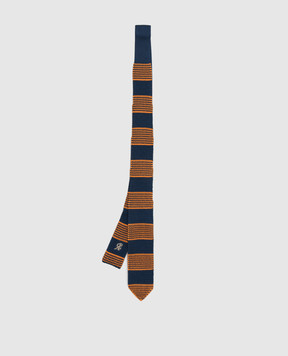 Stefano Ricci Children's blue striped silk tie YCRMTSR2916