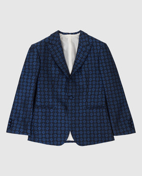 Stefano Ricci Children's patterned silk jacket Y1RF731000HC4716