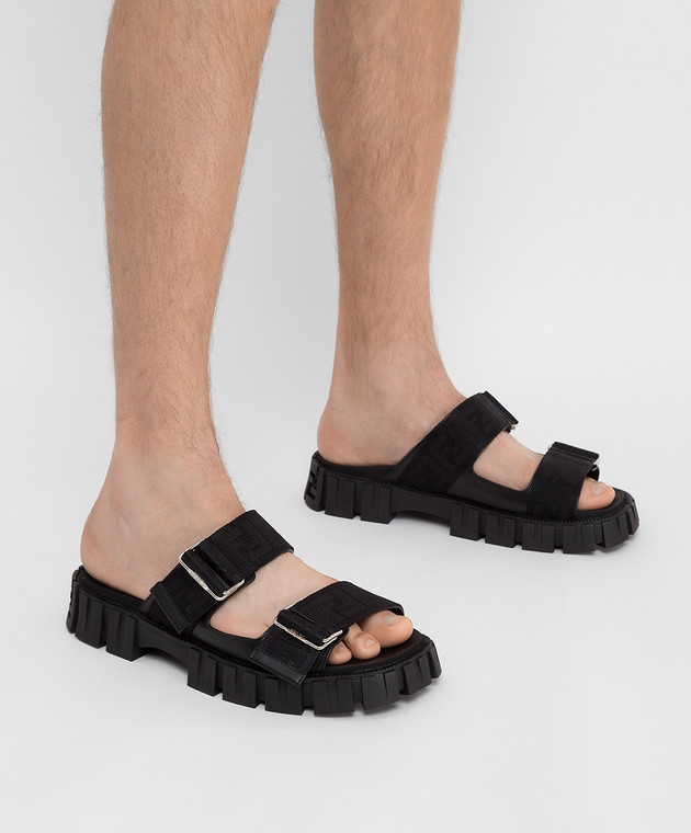Fendi - Fendi Force flip flops with chunky soles 7X1419AU9