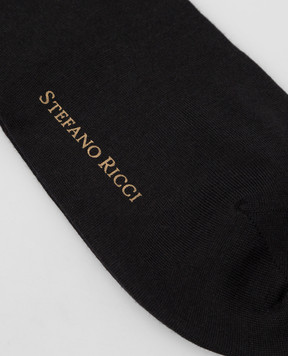 Stefano Ricci Black wool socks C001UN0006C001UN
