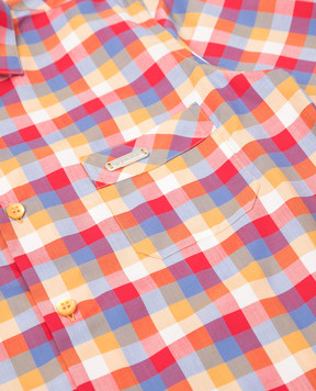 Stefano Ricci Children's red plaid shirt YC003552LJ1781