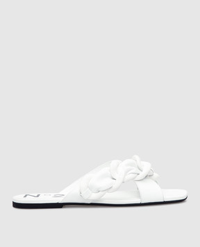 N21 White leather flip-flops 21ECPTNV11050