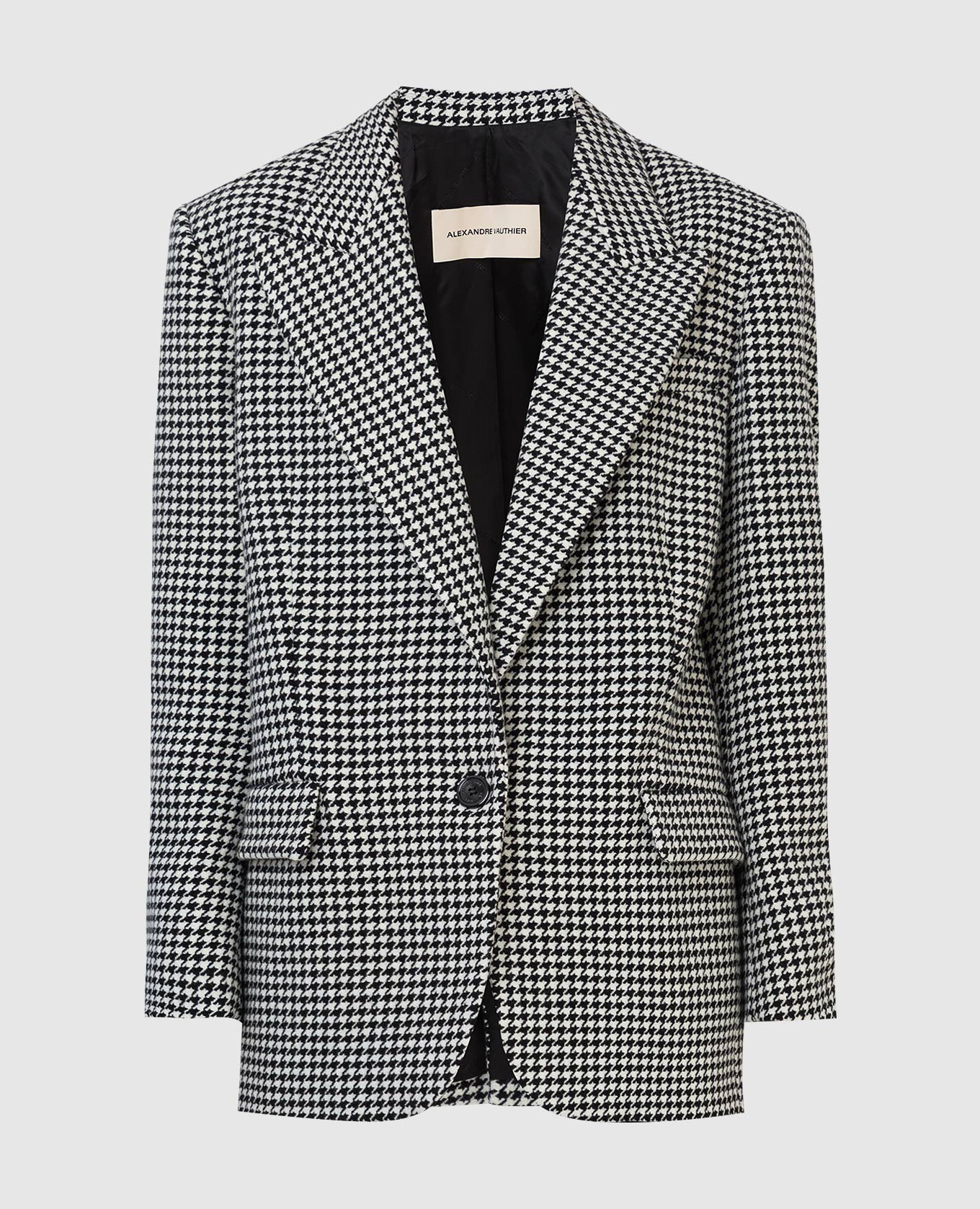 Patterned wool and cashmere jacket alexandre vauthier