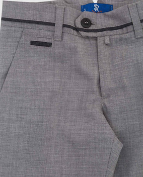 Stefano Ricci Children's light gray wool trousers YAT9200060W501