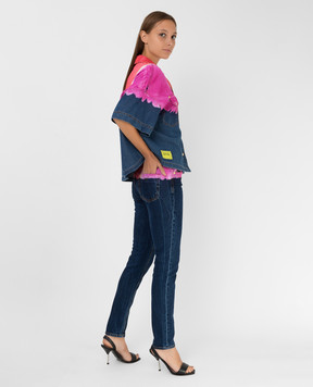 Versace Jeans Couture Tie-dye slim jeans 71HAB5K0DW00901D