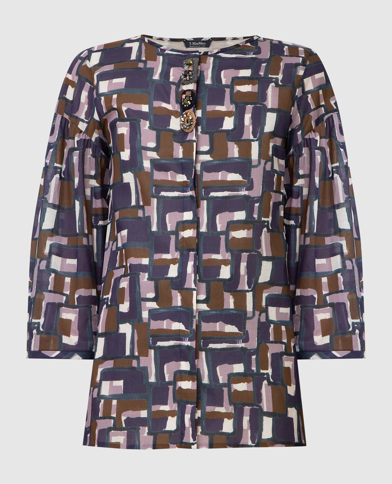 

Poloma blouse in crystal print Max Mara, Violet