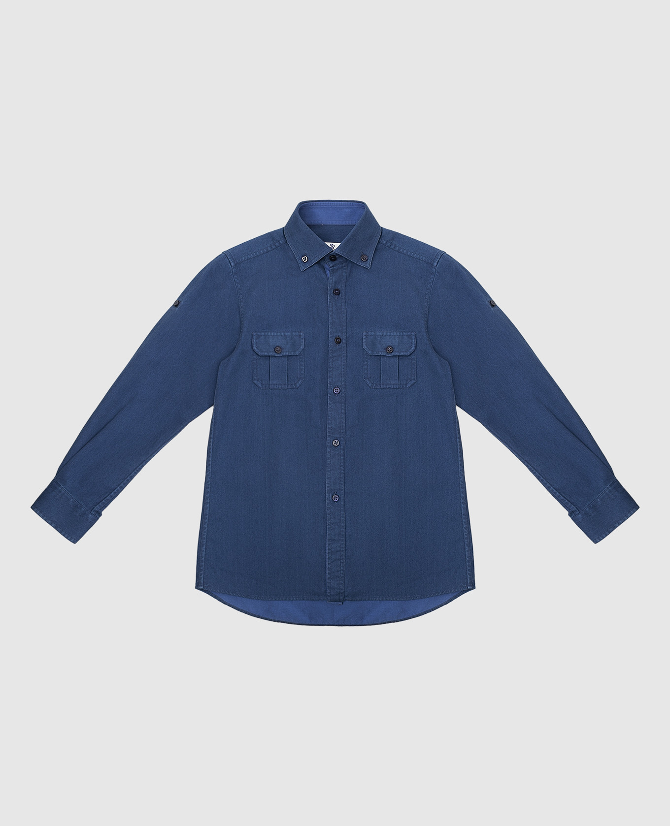 Children&#39;s dark blue shirt Stefano Ricci