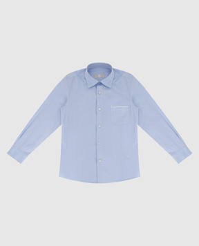 Stefano Ricci Children's blue striped shirt YC004124LJ1807