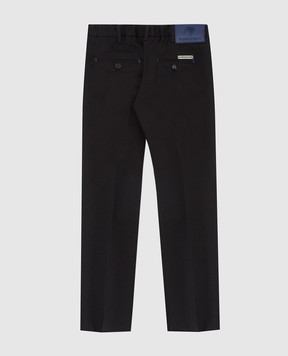 Stefano Ricci Children's black trousers Y1T90ASAL0BAR024