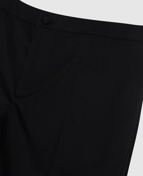 Stefano Ricci Children's black wool trousers Y2T2600001T00061