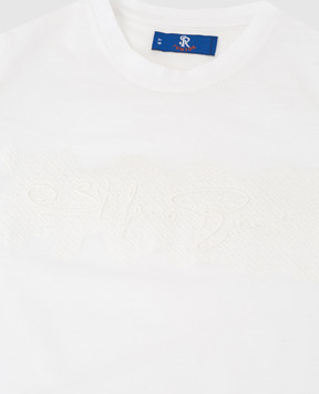 Stefano Ricci Children's white T-shirt with logo YNH0300280TE0001