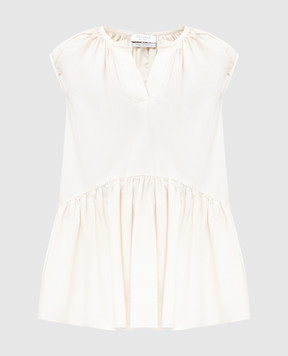 Deveaux Melanie Light Beige Ruffled Top F211306SM2