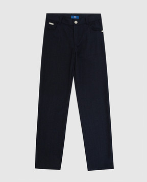 Stefano Ricci Children's wool jacquard trousers YAT7400020HCPL