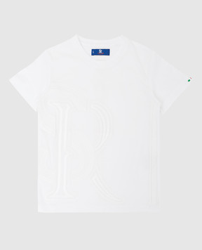 Stefano Ricci Children's T-shirt with monogram embroidery YNH0300290803