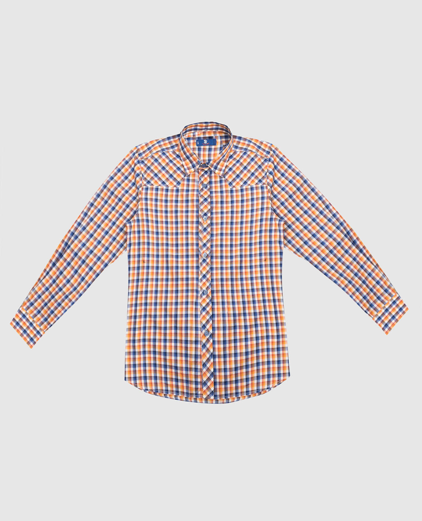 

Children's checkered shirt Stefano Ricci, Orange