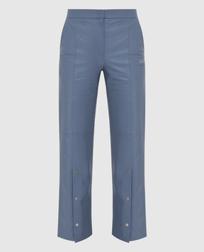 Off-White Leather trousers with slits OWJB019F21LEA001