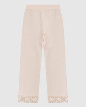 Fendi Children's light beige wool and cashmere trousers JFG083AG2P12
