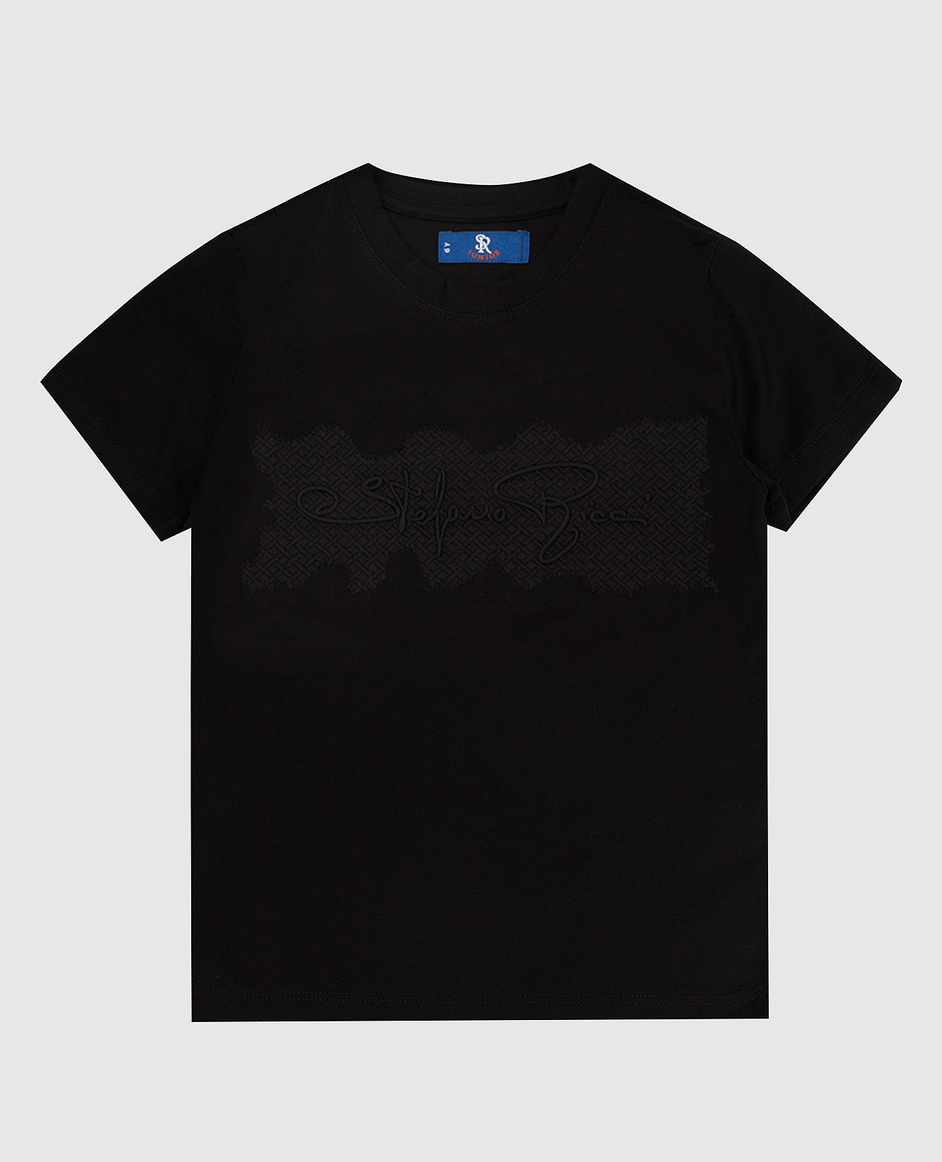 

Children's black T-shirt with logo Stefano Ricci