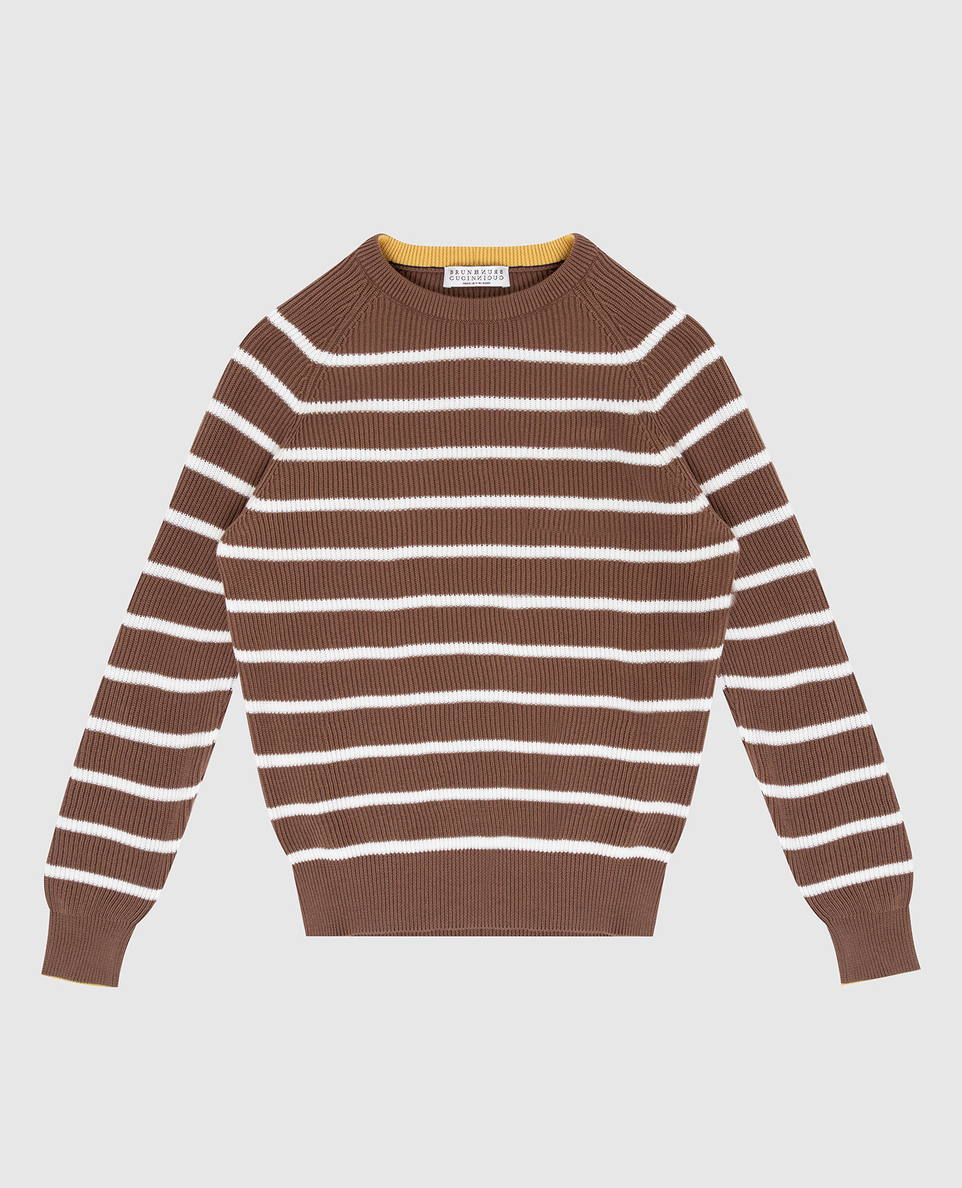 

Striped children's sweater Brunello Cucinelli, Brown