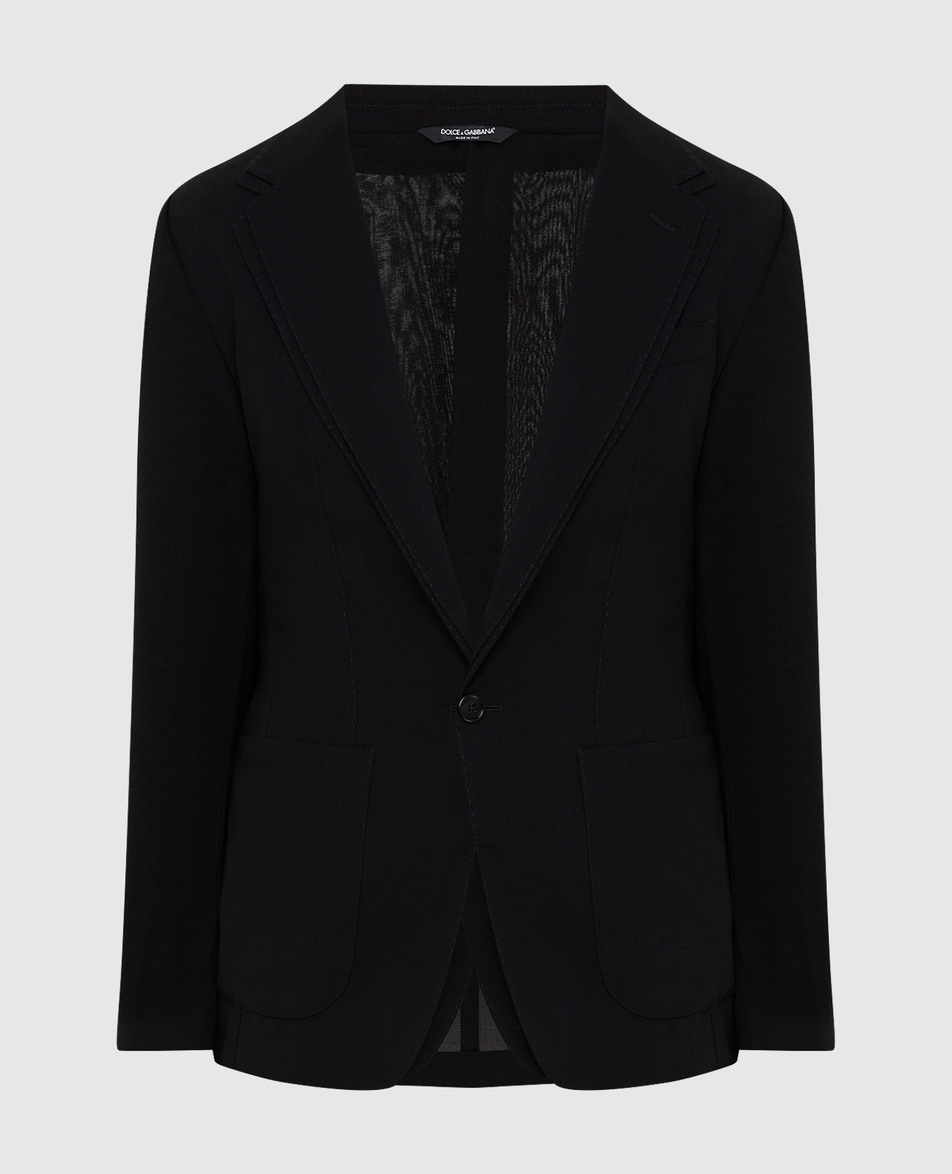 

Wool blazer with double construction Dolce&Gabbana, Black