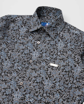 Stefano Ricci Paisley pattern children's silk shirt YC003203NG501