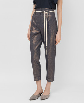 Peserico Dark beige trousers P04970A02783