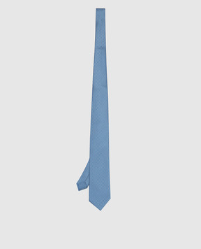 Stefano Ricci Blue silk tie in pattern pattern CH39028