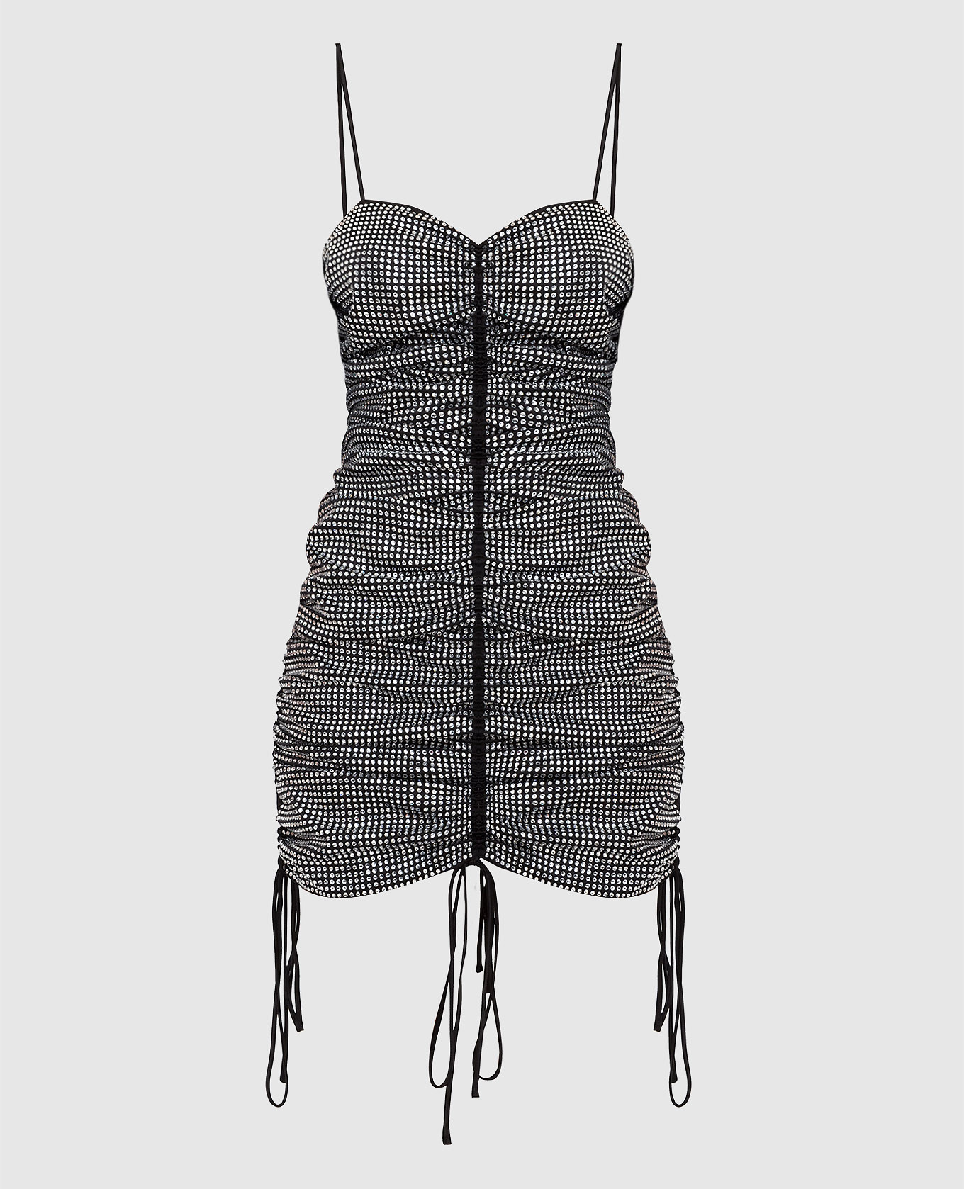 

Mini dress with crystals and ties David Koma, Black