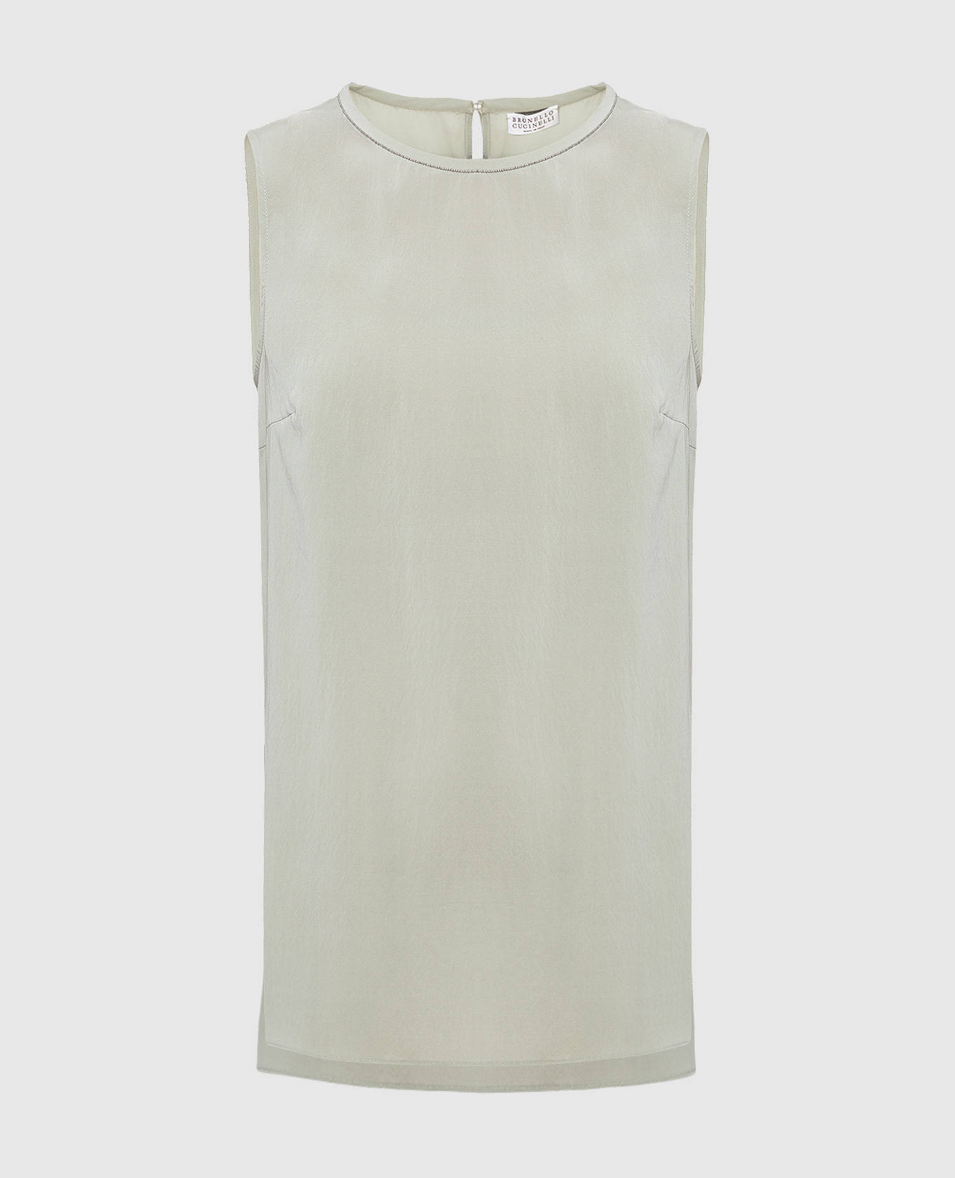 

Green silk top Brunello Cucinelli