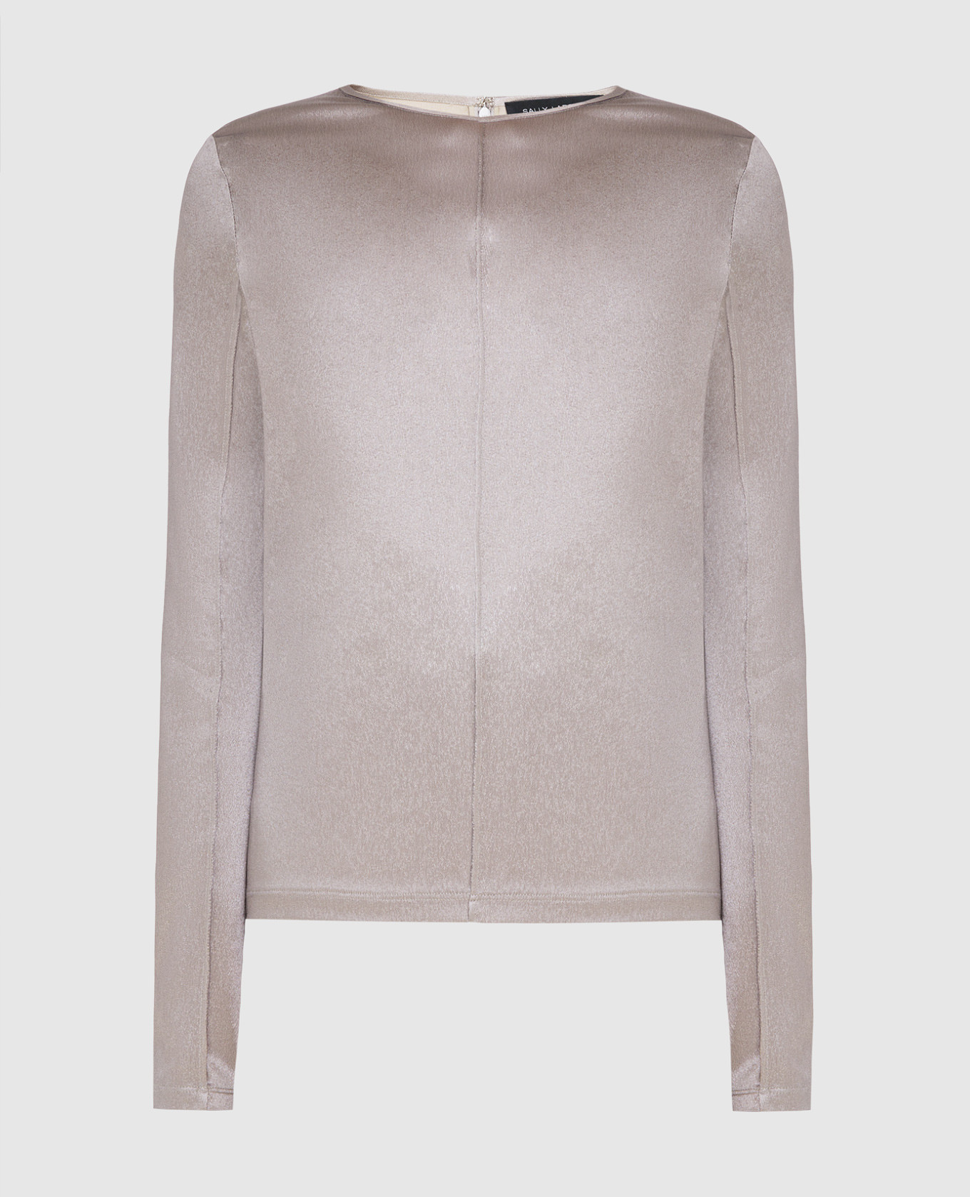 Gray silk blouse Sally LaPointe