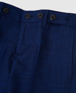 Stefano Ricci Children's trousers in patterned wool and silk Y1T9000000HC5114