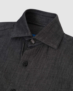 Stefano Ricci Children's dark gray shirt YC004850EX1801