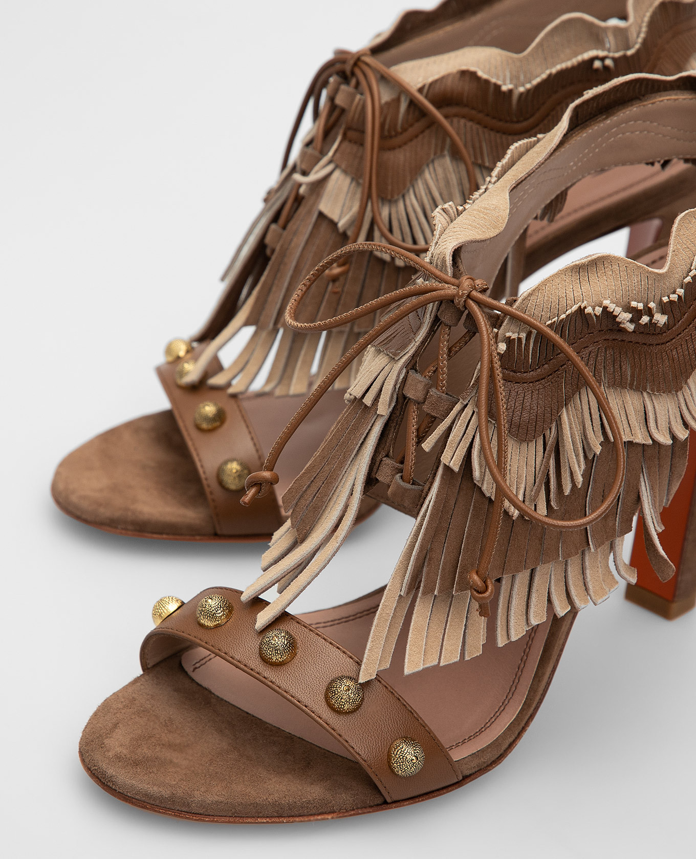 

Brown Suede Sandals ChangeClear Santoni