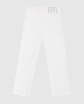 Stefano Ricci Children's white corduroy trousers Y1T0G90T00CT900