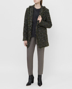 Fabiana Filippi Green coat GCD129B915