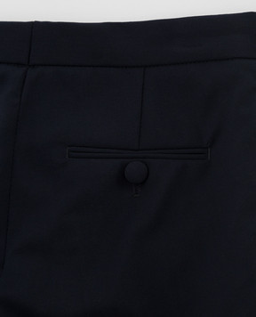 Stefano Ricci Children's dark blue wool trousers Y2T9500000W0019C