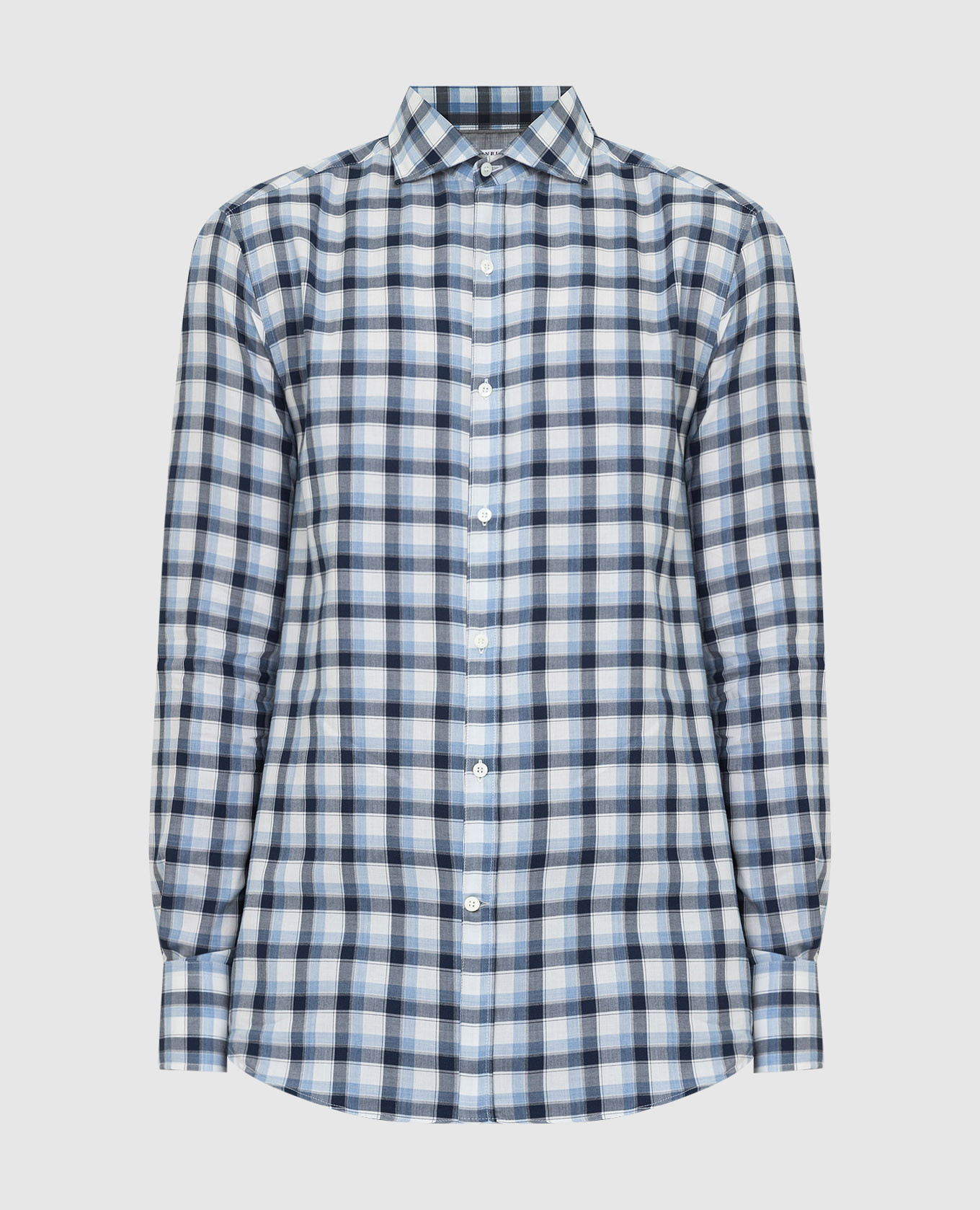 

Blue checked shirt Brunello Cucinelli
