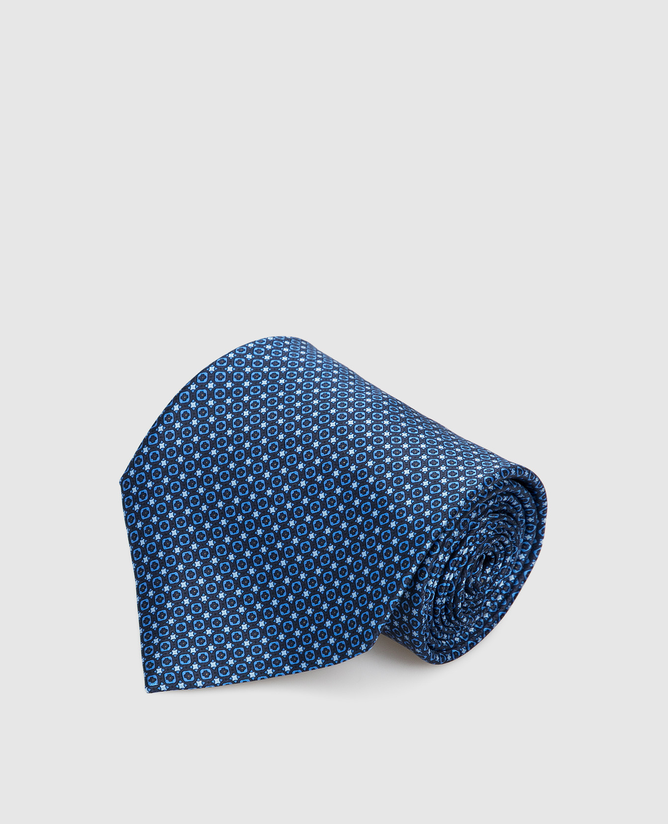 

Navy blue patterned silk tie Stefano Ricci