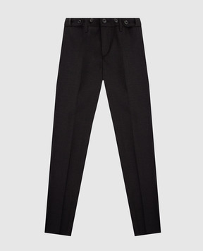 Stefano Ricci Children's dark gray wool trousers Y1T0900000W0017C