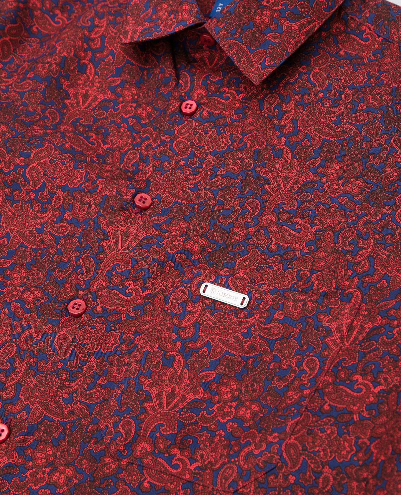 

Children's silk shirt in a pattern Stefano Ricci, Burgundy