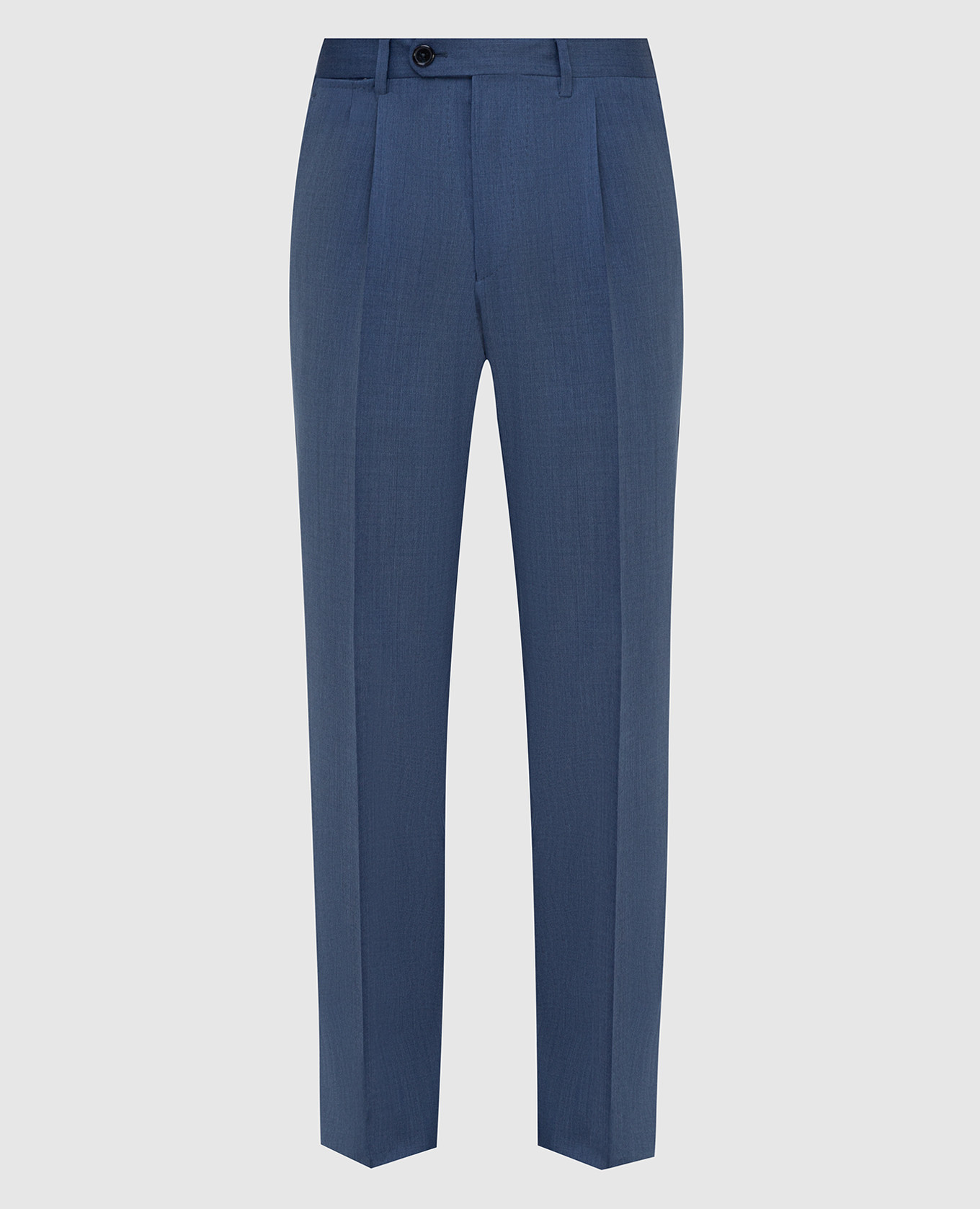 

Blue wool trousers Enrico Mandelli, Синий