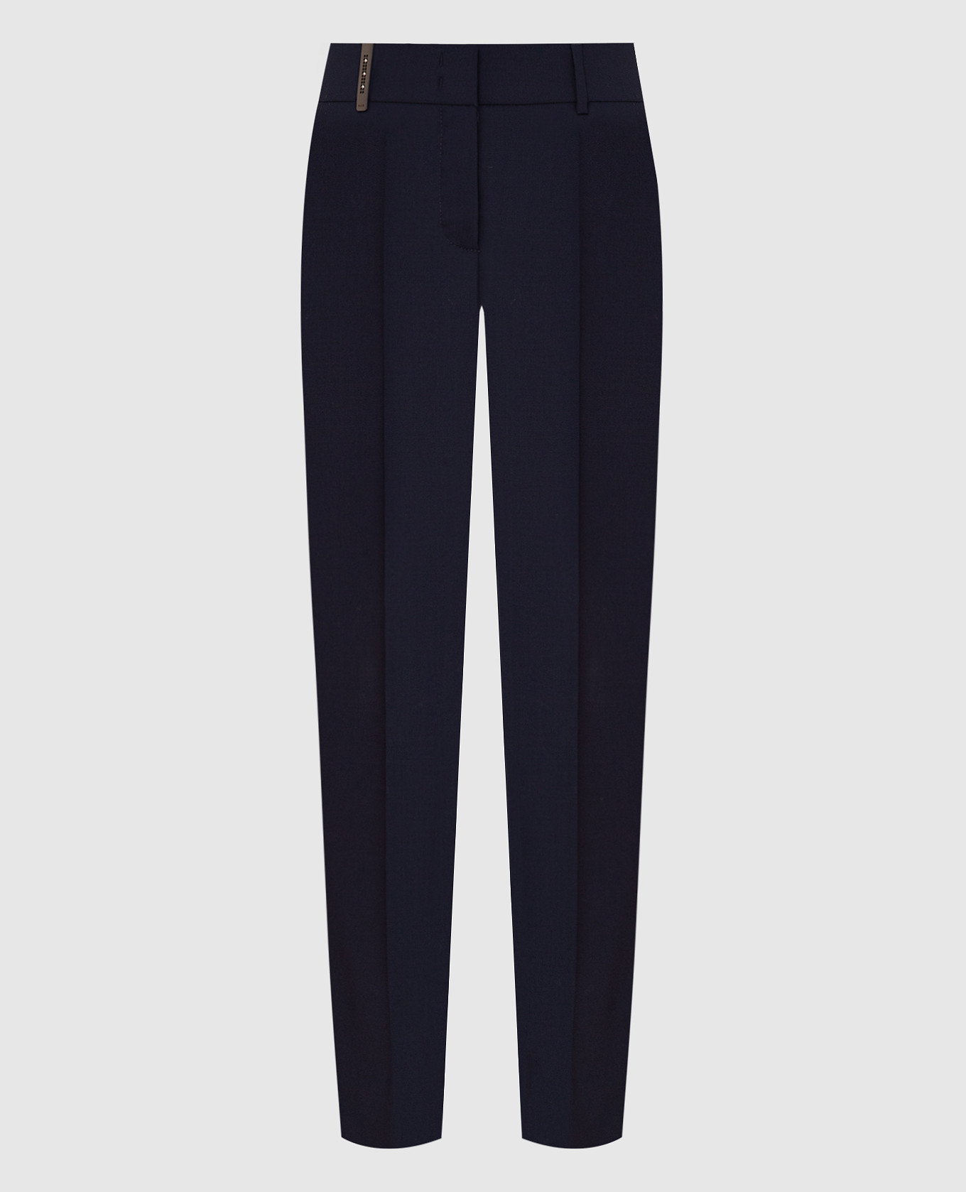 

Navy blue wool chinos Peserico